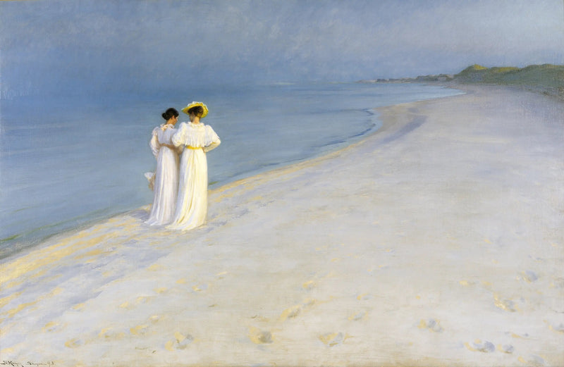 Sommerkveld på Skagen-stranden - Peder Severin Krøyer