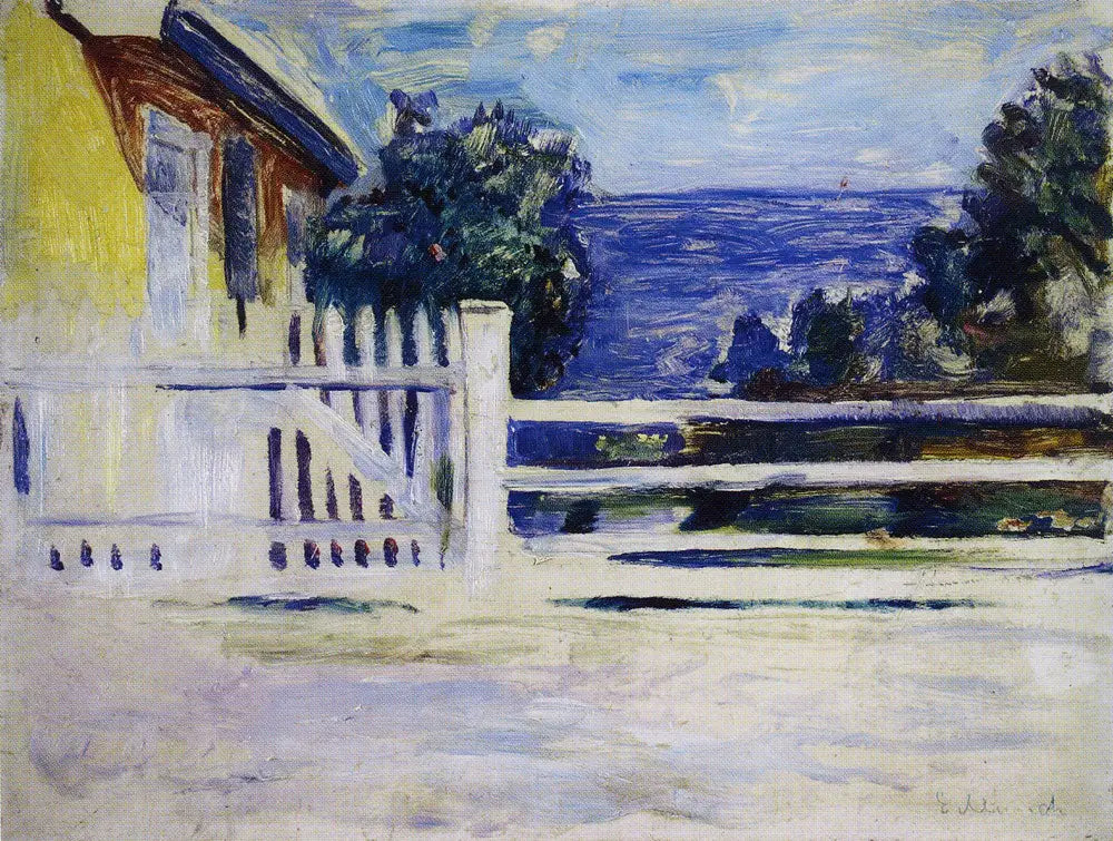 Reproduction du tableau « Soirée d'été à Åsgårdstrand - Edvard Munch » par Alpha Reproduction en peinture à l’huile