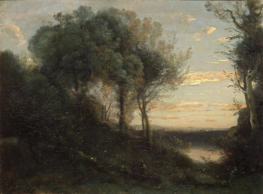 Kveld - Jean-Baptiste Camille Corot