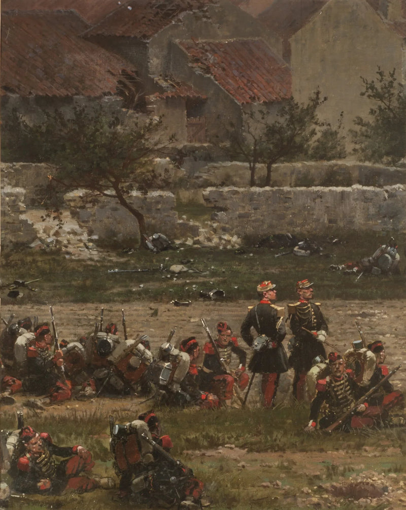 Soldater i hvile (Panorama av slaget ved Rezonville) (Fragment) - Édouard Detaille