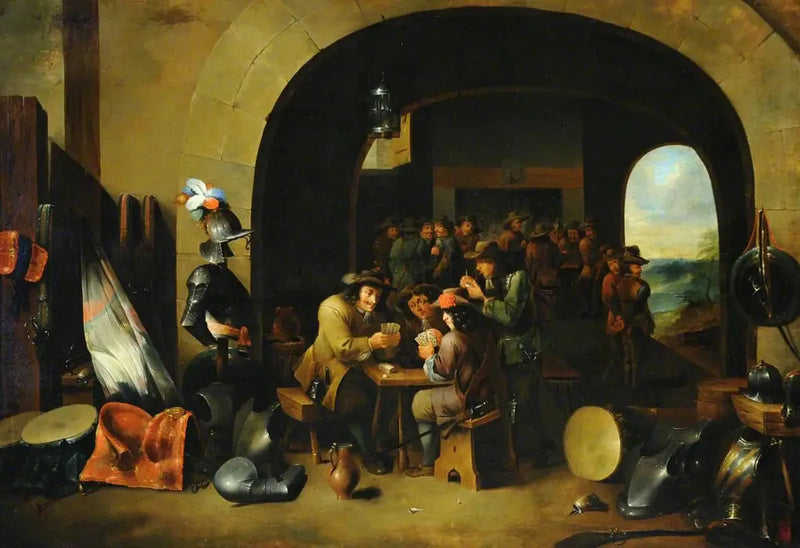 Soldater som spiller kort i en vaktrom - David Teniers den Yngre

Source:
Soldats jouant aux cartes dans une salle de garde - David Teniers le Jeune
