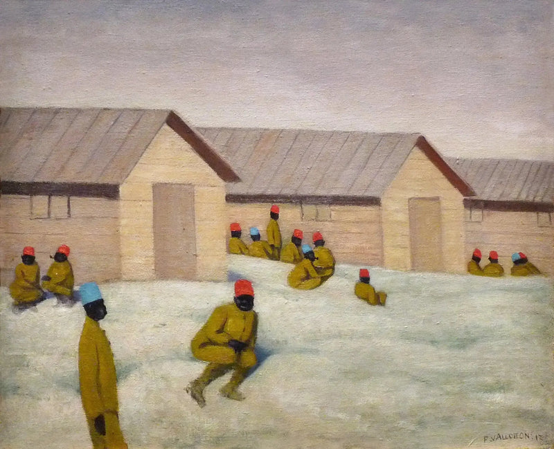 Senegaleske soldater ved Mailly-leiren - Félix Vallotton

Source:
Soldats sénégalais au camp de Mailly - Félix Vallotton