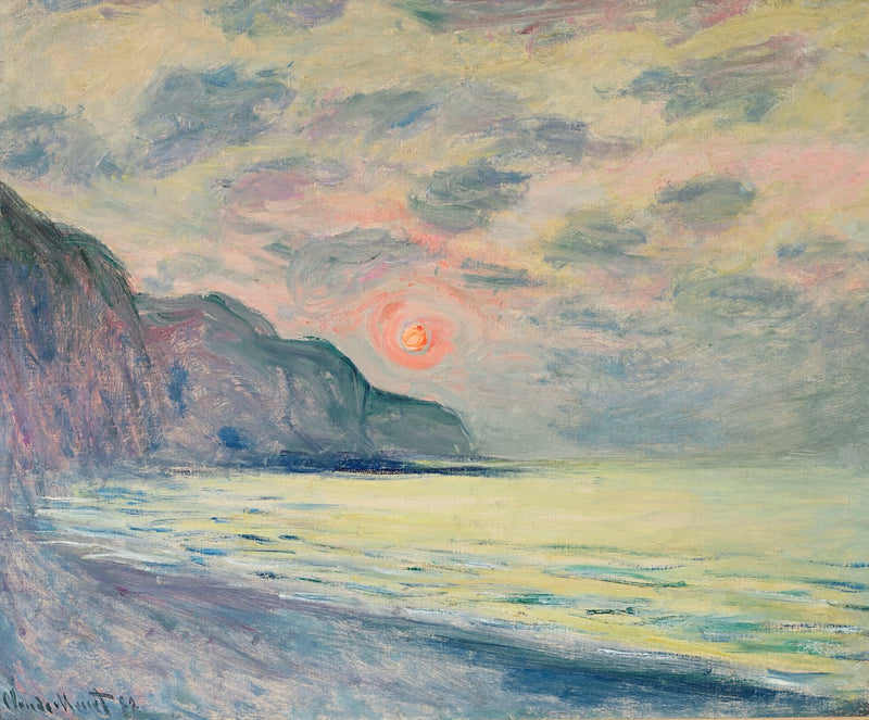 Solklosteret, det tåkete været, Pourville - Claude Monet