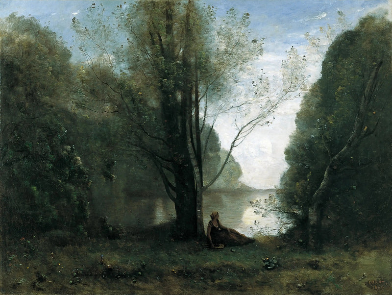 Ensomhet. Minne fra Vigen, Limousin - Jean-Baptiste Camille Corot