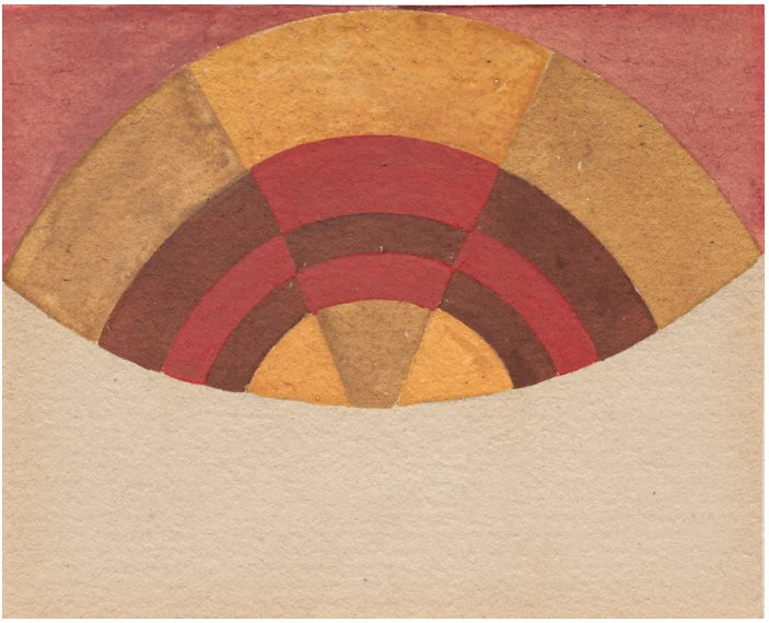 [Demi-cercle multicolore], peinture de Sophie Taeuber-Arp
