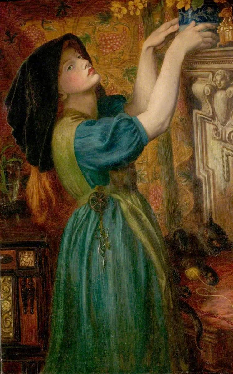 Øyebryn (The Bower Maiden, Fleur-de-Marie) - Dante Gabriel Rossetti