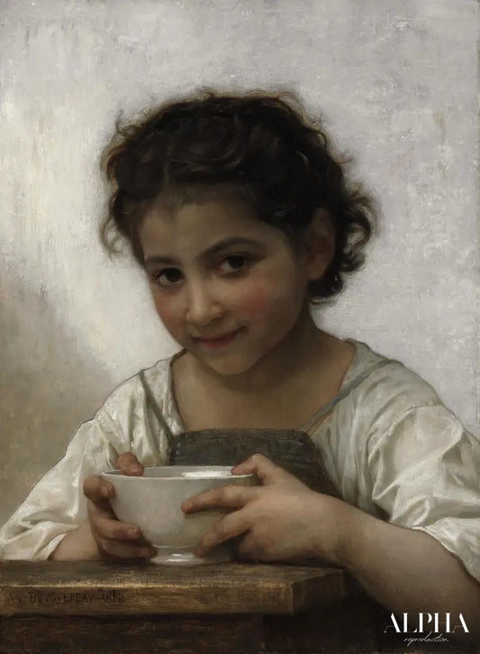 Soupe au lait - William Bouguereau - Reproductions de tableaux et peintures haut de gamme