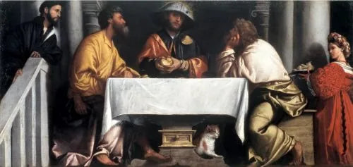Spise på Emmaüs - Alessandro Bonvicino
