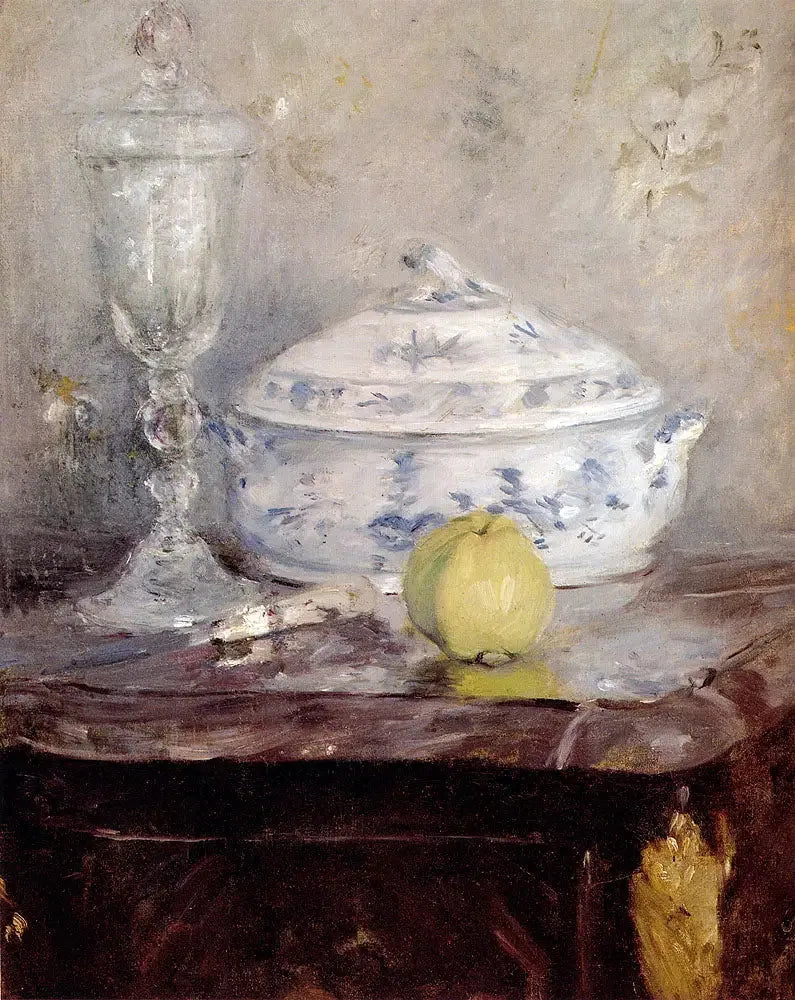 Suppeterrin og eple - Berthe Morisot