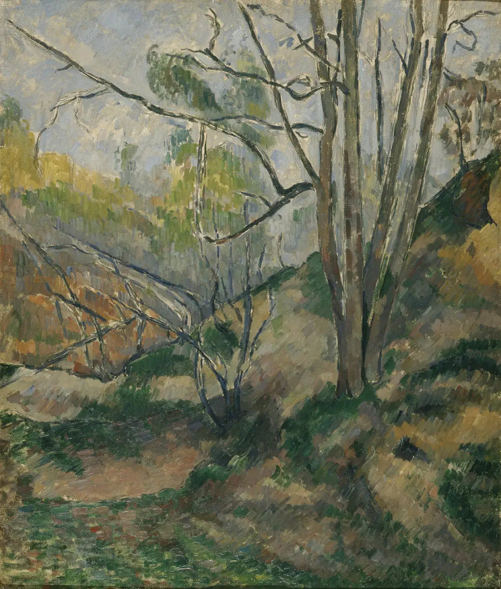 Sous-bois - Paul Cézanne image 1 reproduction de peinture à l’huile