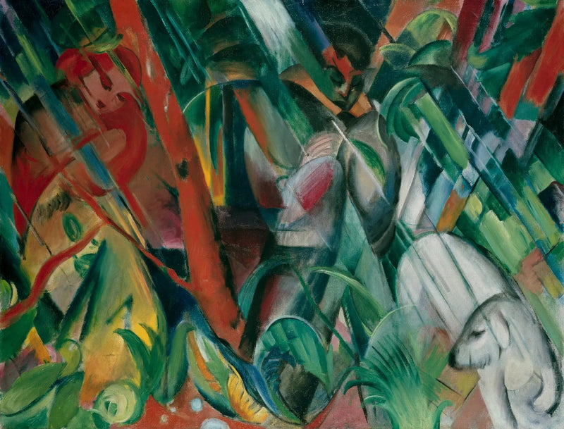 Under regnet - Franz Marc