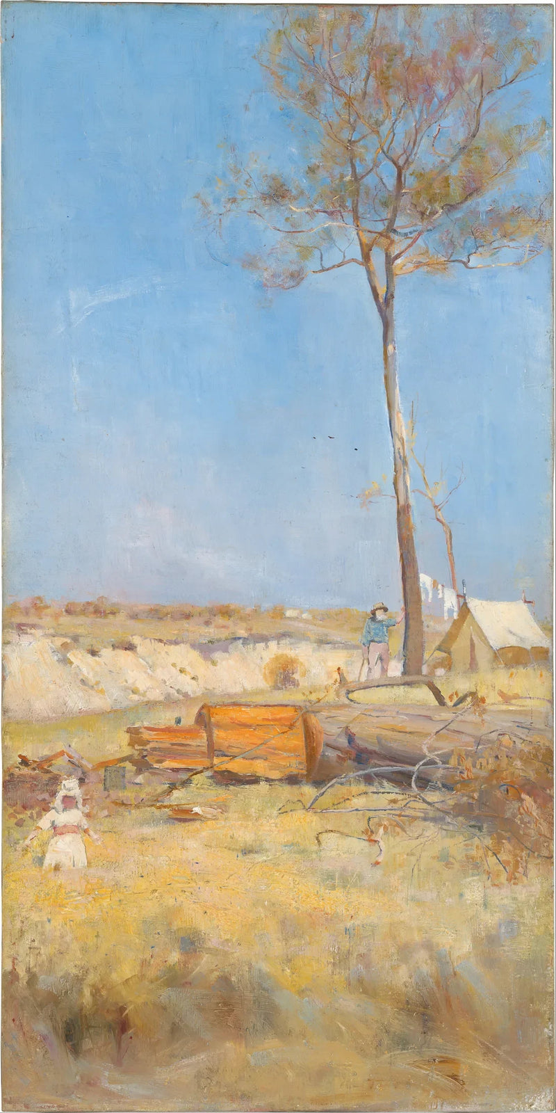 Under sørens sol (Campet til tømmerhuggeren) - Charles Conder