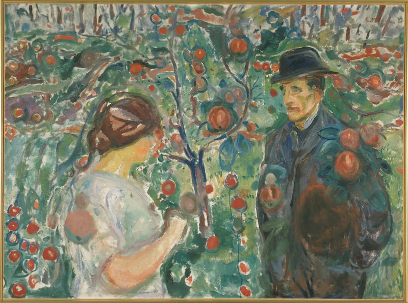 Under de røde eplene - Edvard Munch