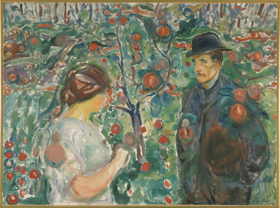 Under de røde eplene - Edvard Munch