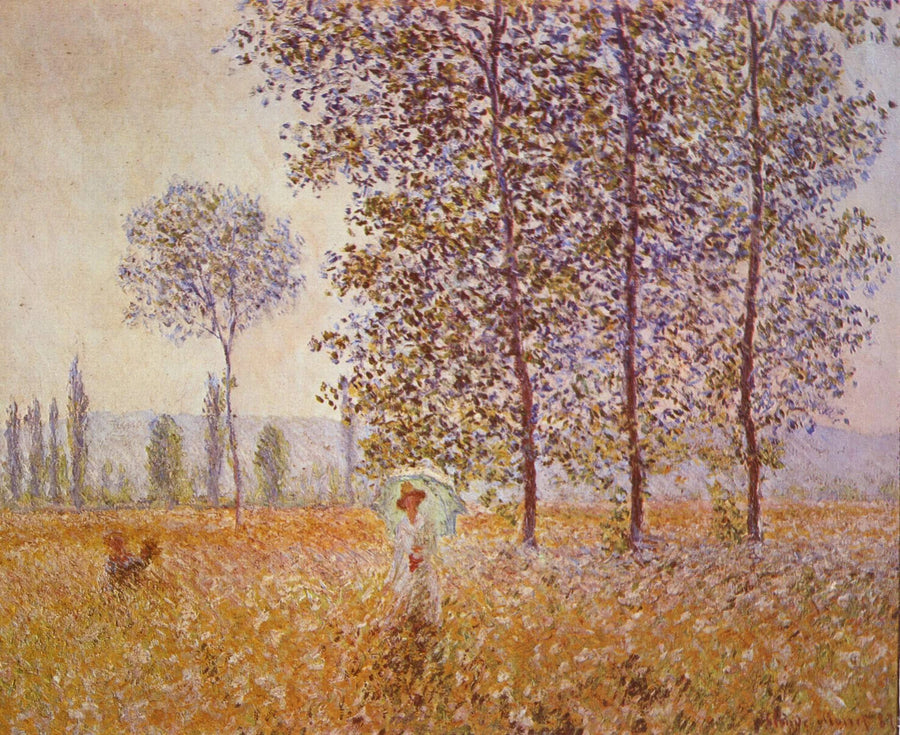 Under poplene - Claude Monet
