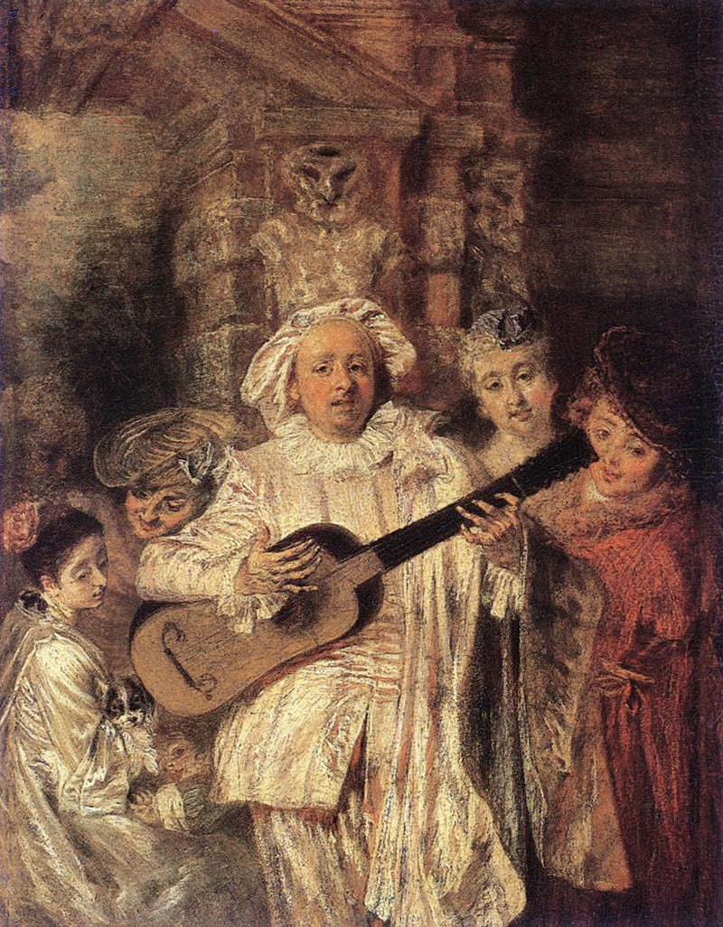 Under en Mezetin-kledning - Antoine Watteau