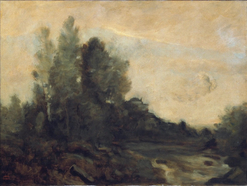 Minne fra Ariccia - Jean-Baptiste Camille Corot
