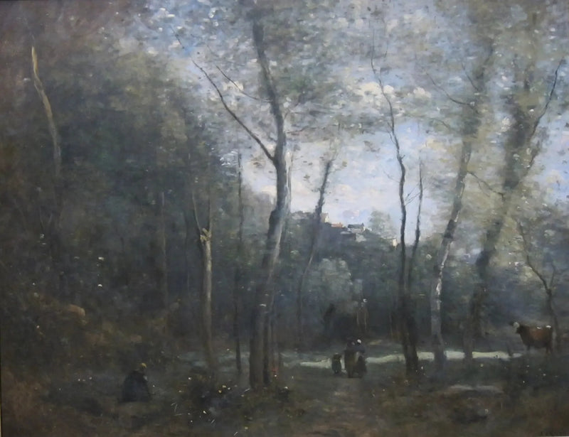 Minne fra en eng i Brunoy - Jean-Baptiste Camille Corot