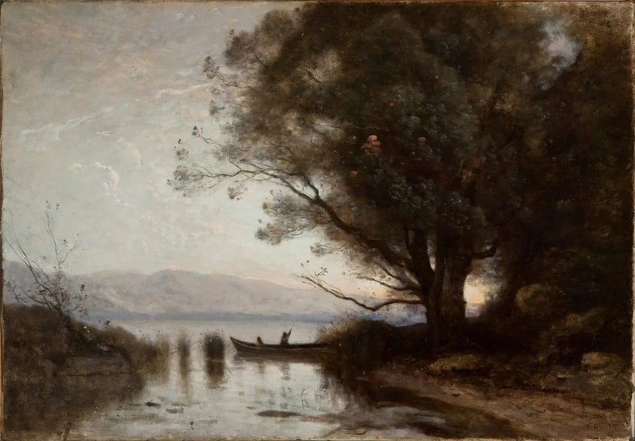 Minne fra Riva - Jean-Baptiste Camille Corot