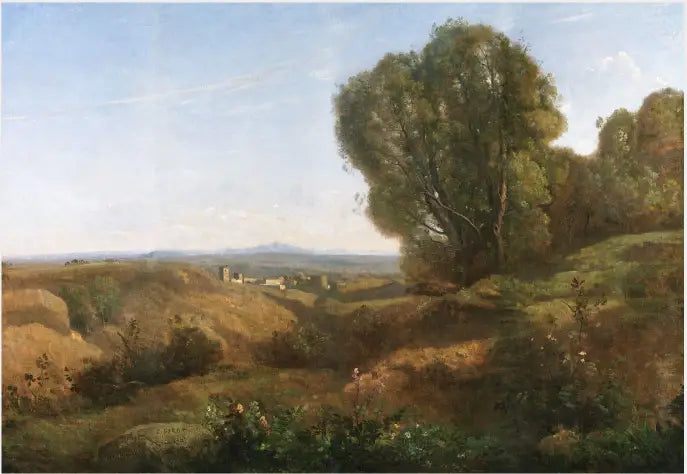 Minne fra Roquemaure i Gard - Jean-Baptiste Camille Corot