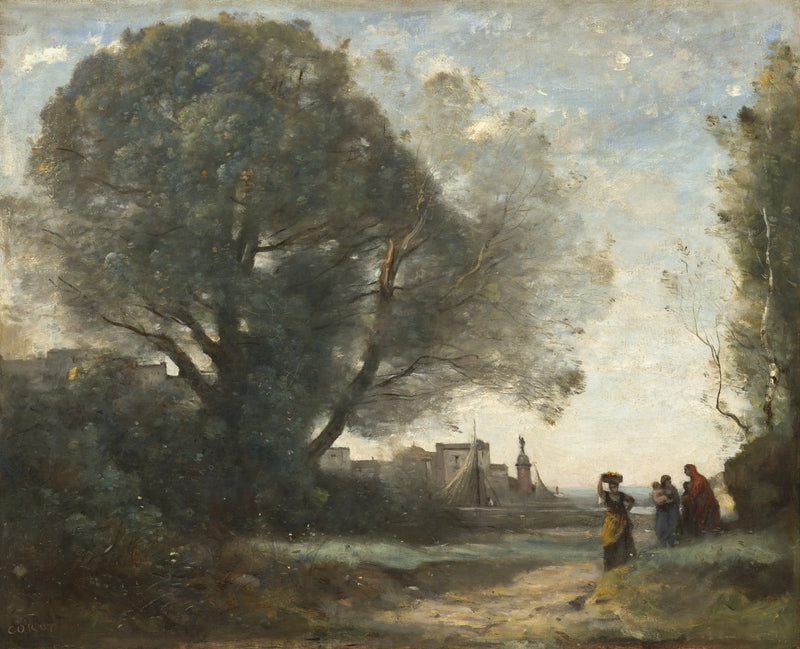 Minne fra Terracine - Jean-Baptiste Camille Corot