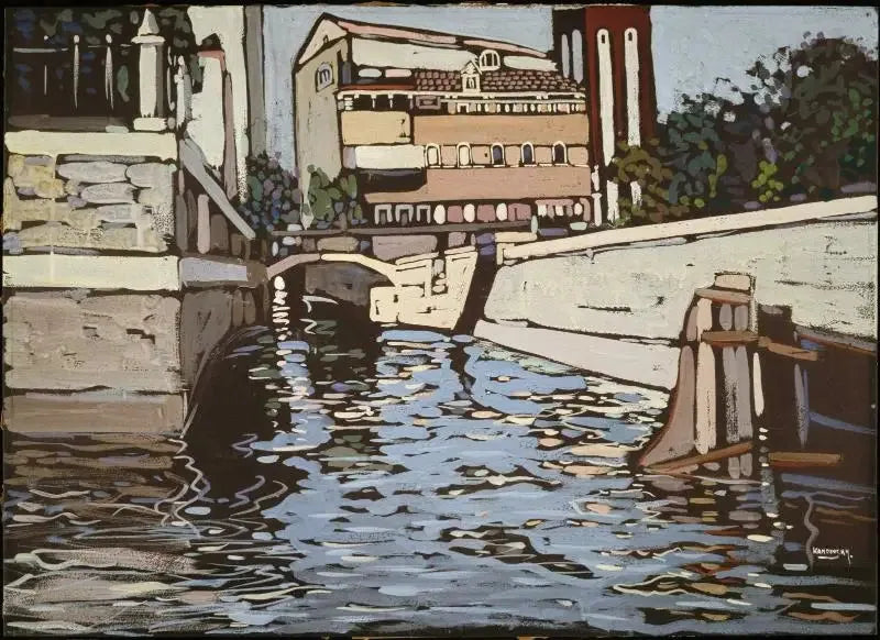 Minne fra Venezia 3 (kanal) - Vassily Kandinsky