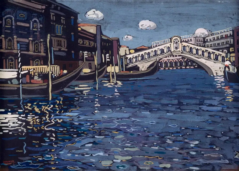 Minne fra Venezia 4 (Rialtobroen) - Vassily Kandinsky