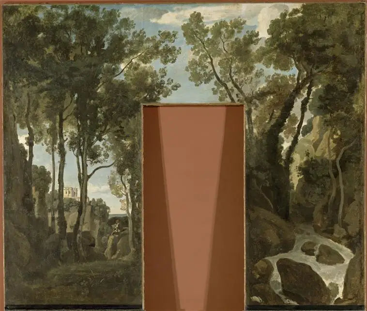 Minne fra Golfen i Genova - Jean-Baptiste Camille Corot