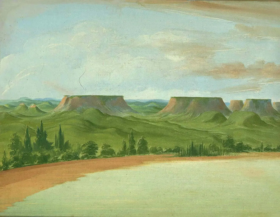 Square Hills, 1 200 mil over Saint-Louis - George Catlin

Source:
Square Hills, à 1 200 milles au-dessus de Saint-Louis - George Catlin