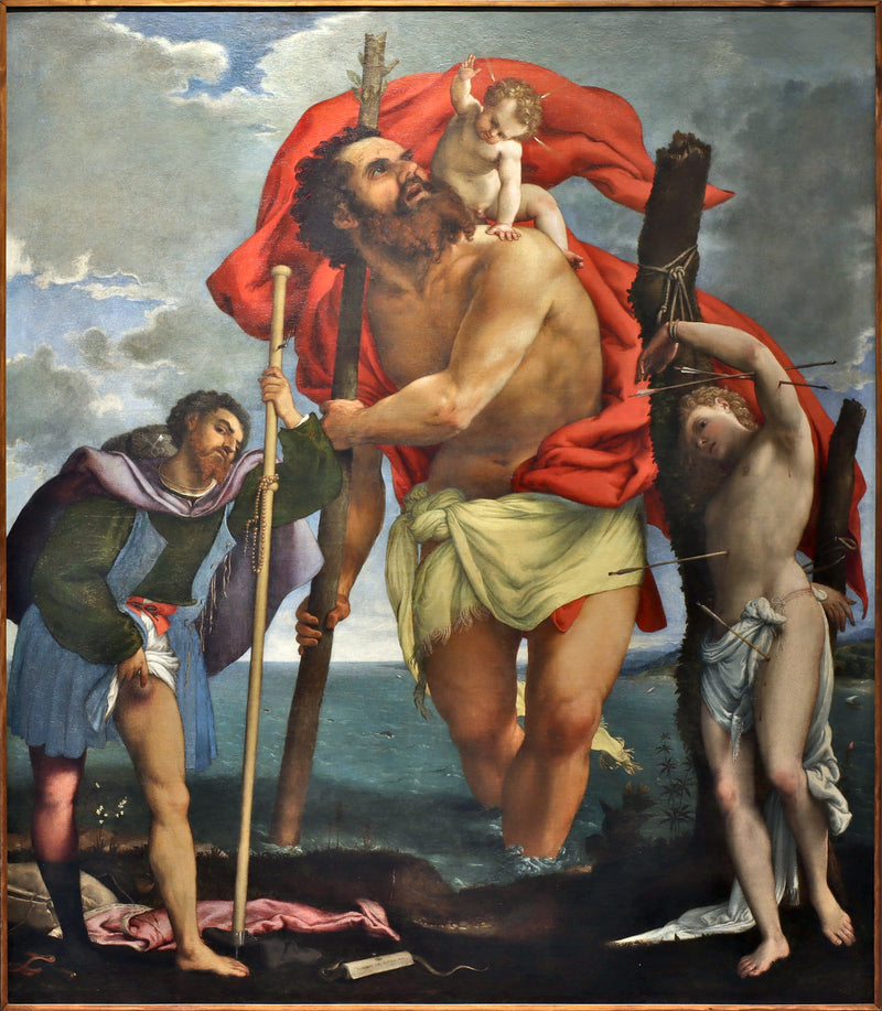 St. Christophe, St. Roc, St. Sébastien - Lorenzo Lotto