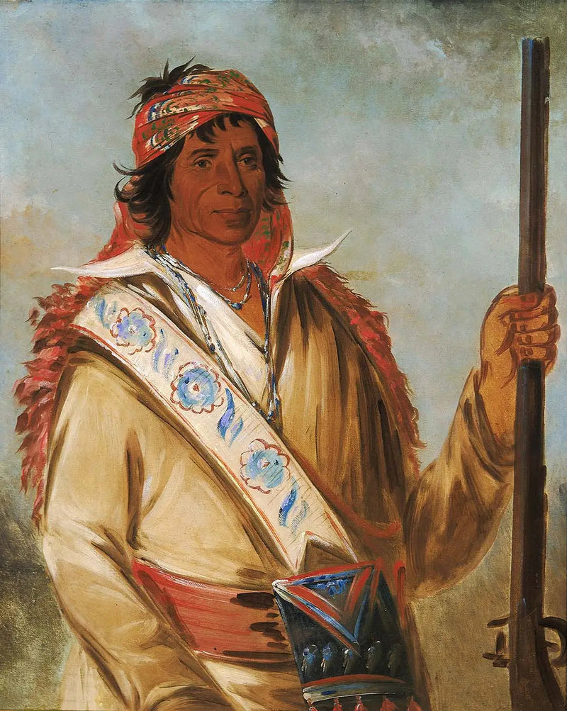Steeh-tcha-kó-me-co, Store Konge (kalt Ben Perryman), en sjef - George Catlin

Source:
Steeh-tcha-kó-me-co, Grand Roi (appelé Ben Perryman), un chef - George Catlin