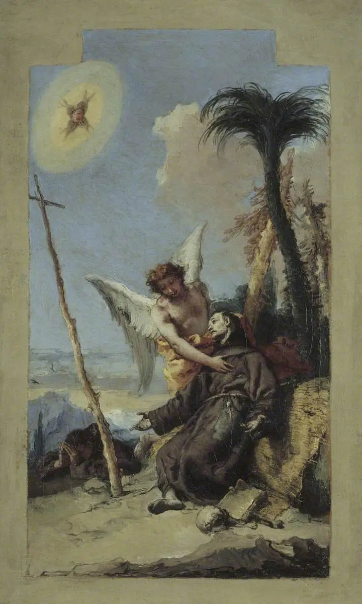 Stigmatisering av Saint François - Giovanni Battista Tiepolo