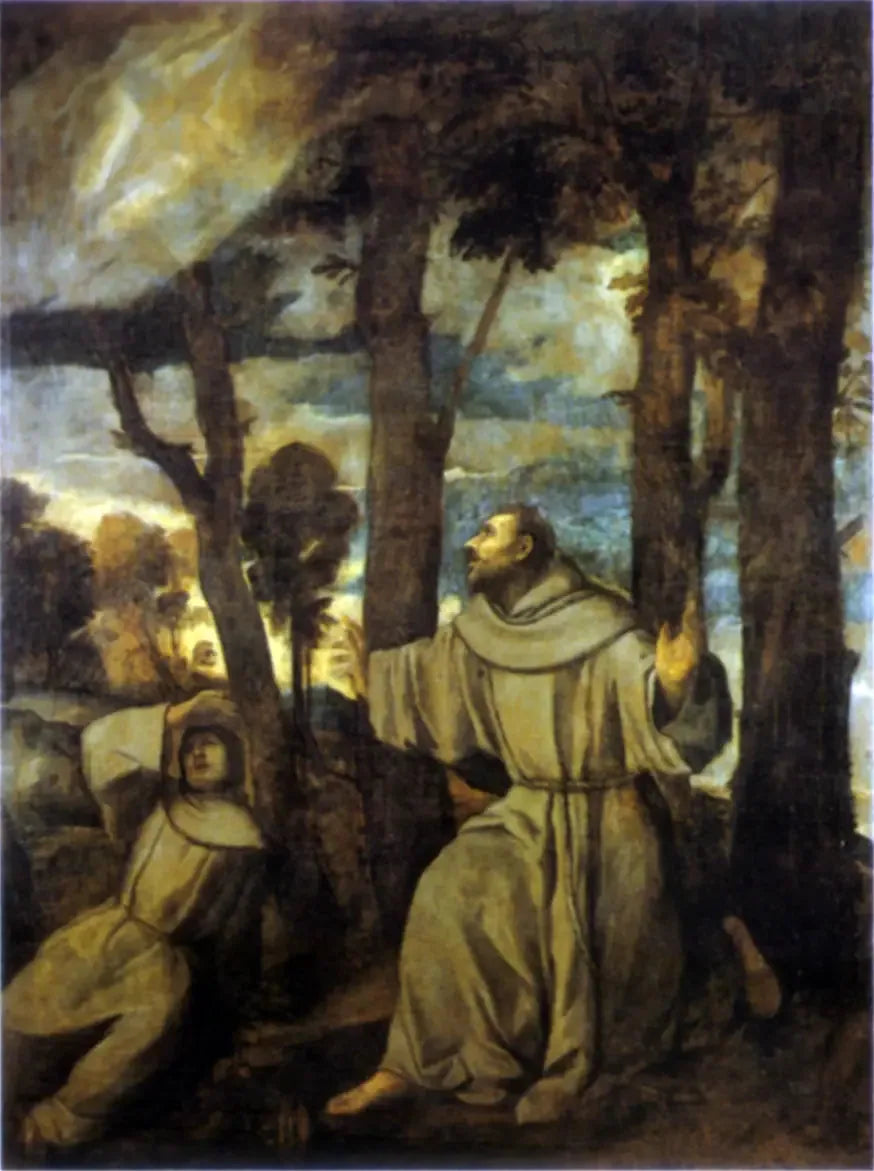 Stigmatisering av Saint François - Titian
