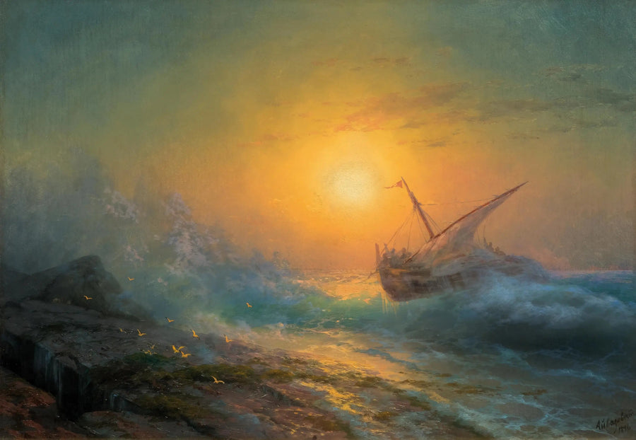 Reproduksjon av maleri av Ivan Aïvazovski

Source:
Q115907514 - Ivan Aïvazovski