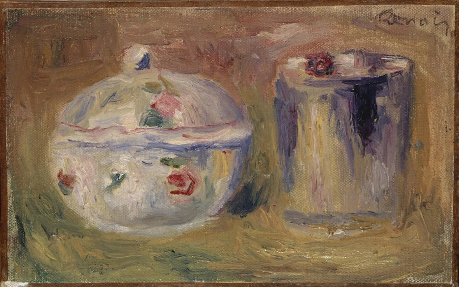 Sukkerbowl og beger - Pierre-Auguste Renoir