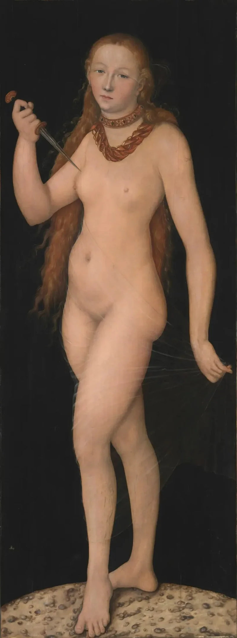 Selvoppgjør av Lucrezia - Lucas Cranach den eldre