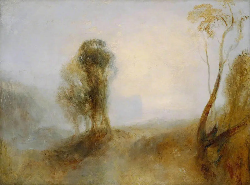 Soloppgang, et slott ved en bukt: 'Ensomhet' - J. M. W. Turner