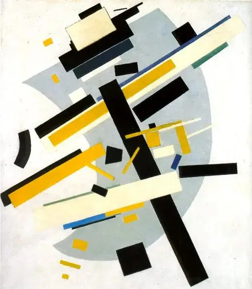 Supremus #58: Gul og Svart - Kazimir Malevich