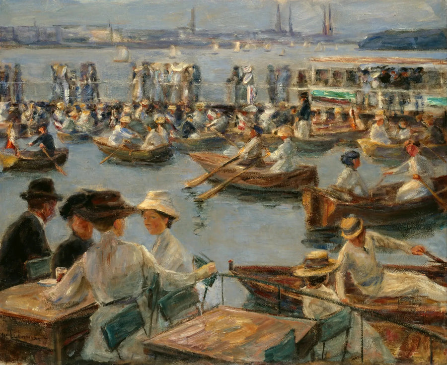 På Alster i Hamburg - Max Liebermann