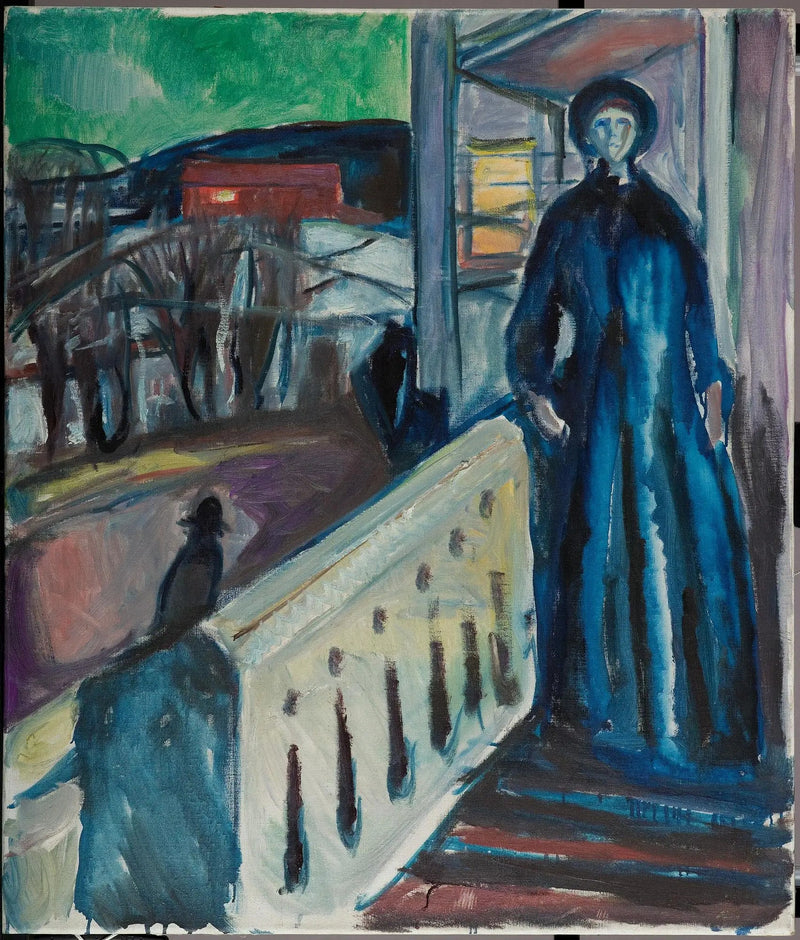 På veranda-trappen - Edvard Munch