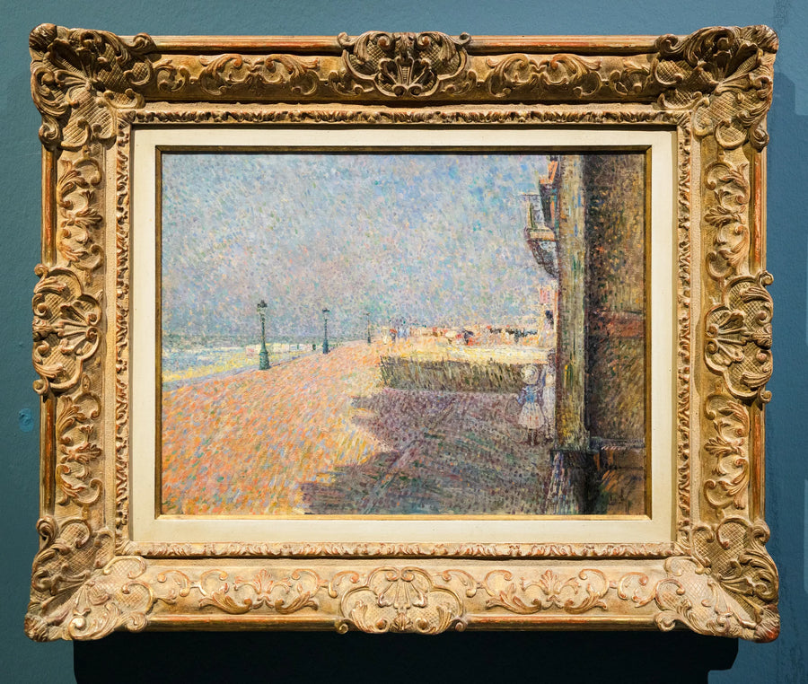 På bryggen (Stranden i Ostende) - Georges Lemmen