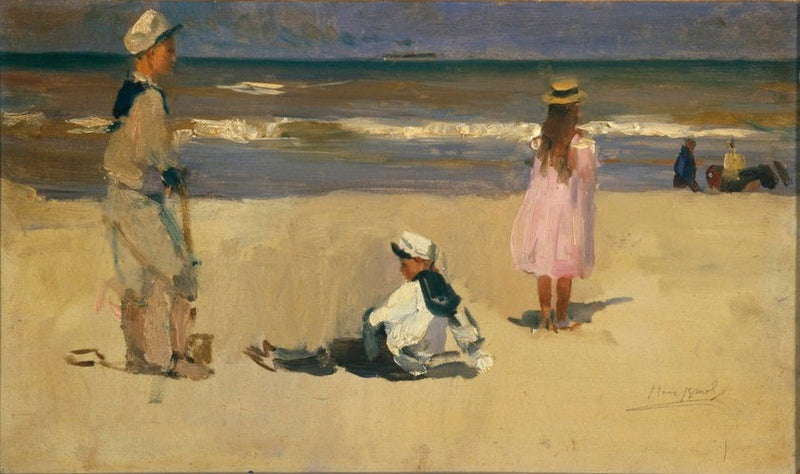 På stranden - Isaac Israëls