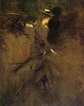 Sur la promenade - Giovanni Boldini - Alpha Reproduction