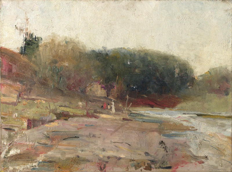 Ved Yarra-elven, nær Heidelberg, Victoria - Charles Conder