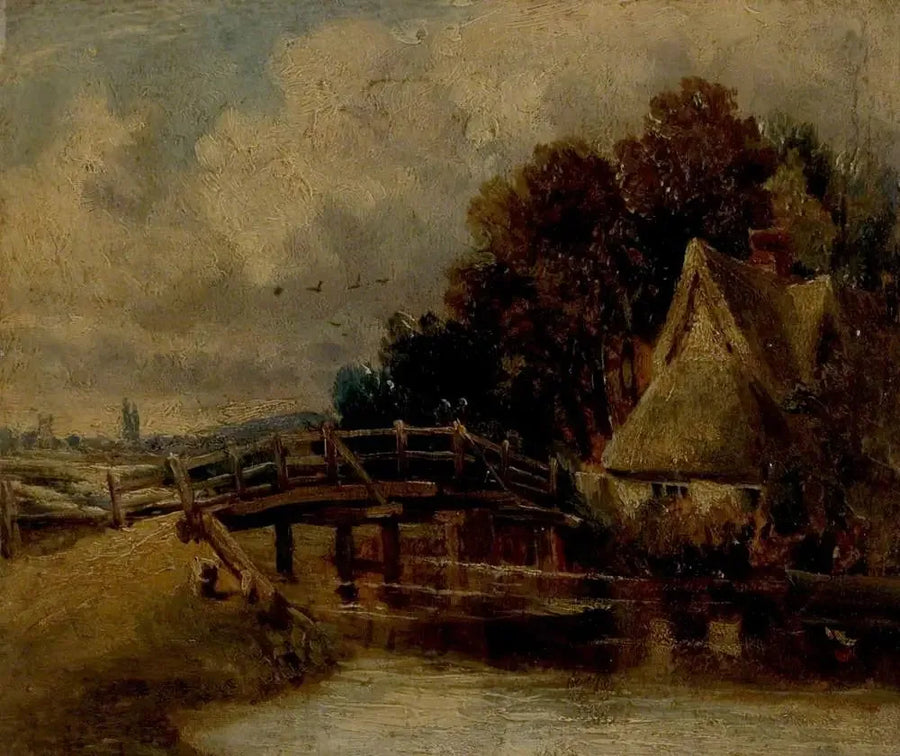 Ved Sur la Stour nær East Bergholt, Suffolk - John Constable