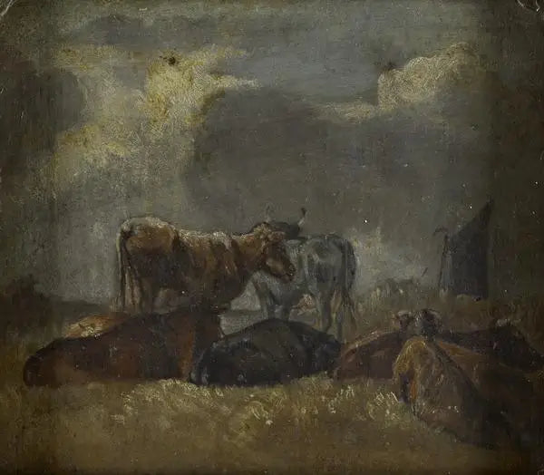 Sur la Stour (Revers: Étude de vaches) - John Constable - Alpha Reproduction