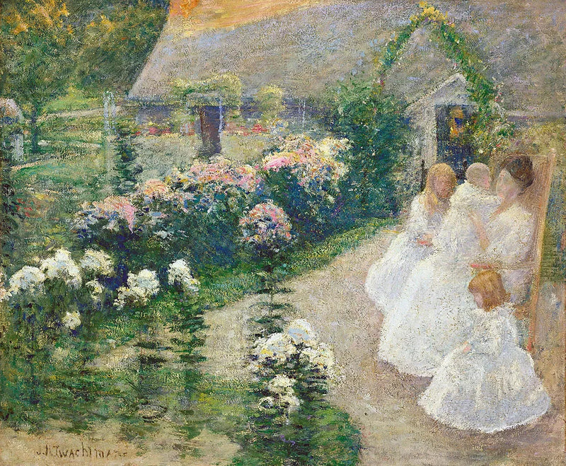 På terrassen - John Henry Twachtman