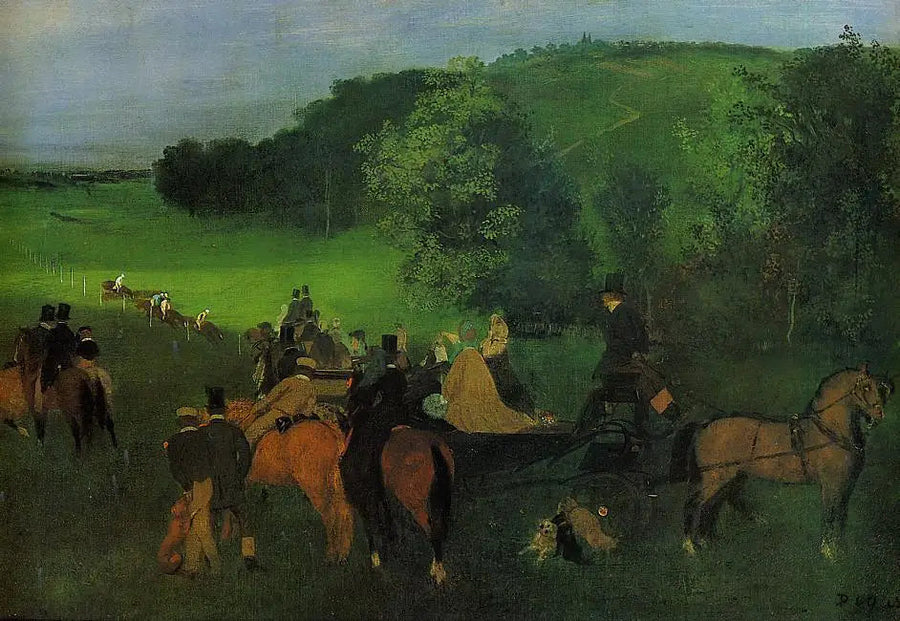 På hesteveddeløpsbanen - Edgar Degas
