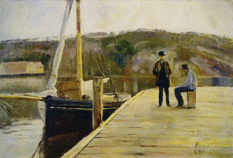På kaien - Edvard Munch