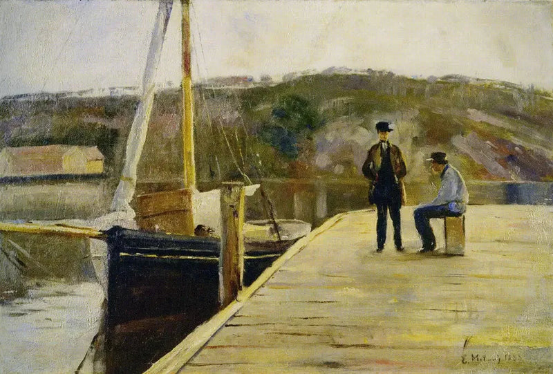 På kaien - Edvard Munch